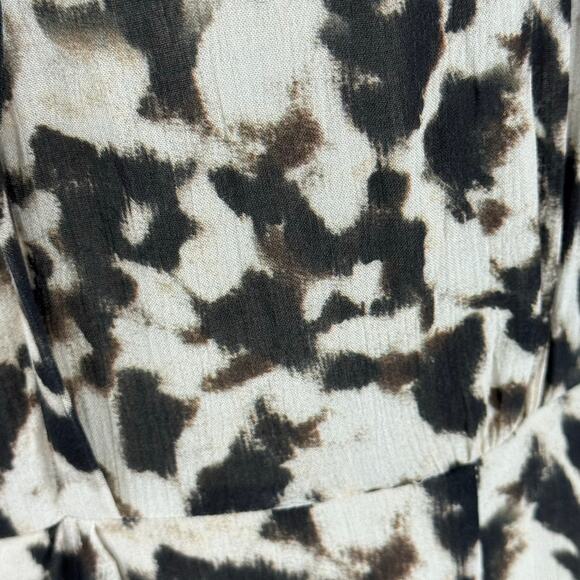 RAILS TYRA FAUX WRAP MIDI DRESS IN BLURRED CHEETAH NWT WOMEN'S SIZE LARGE - Picture 11 of 16